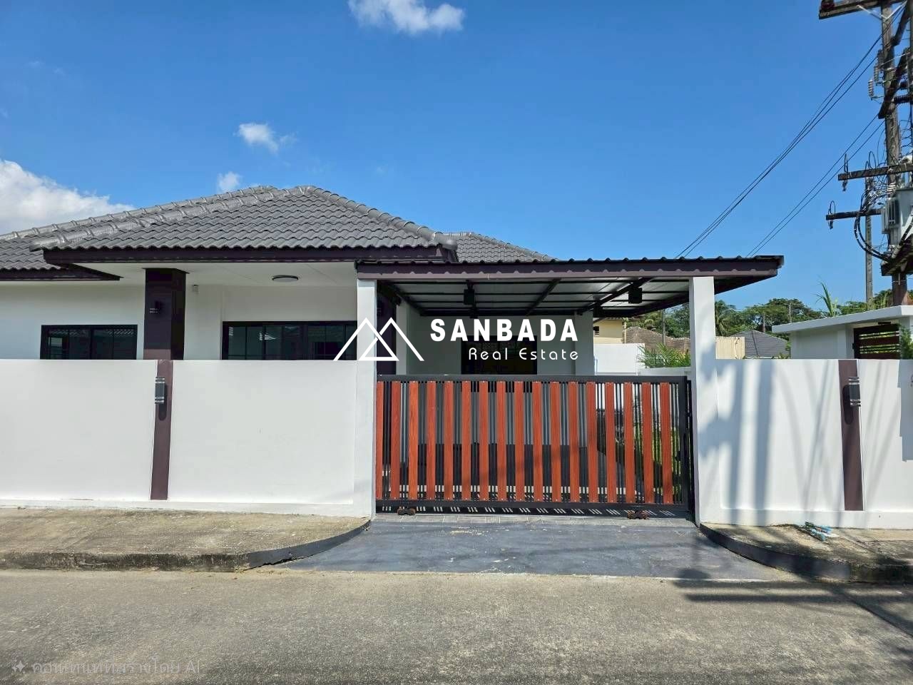 บ้านเดี่ยวชั้นเดียว หลังมุม – หมู่บ้านปาล์มการ์เด้น ป่าคลอก