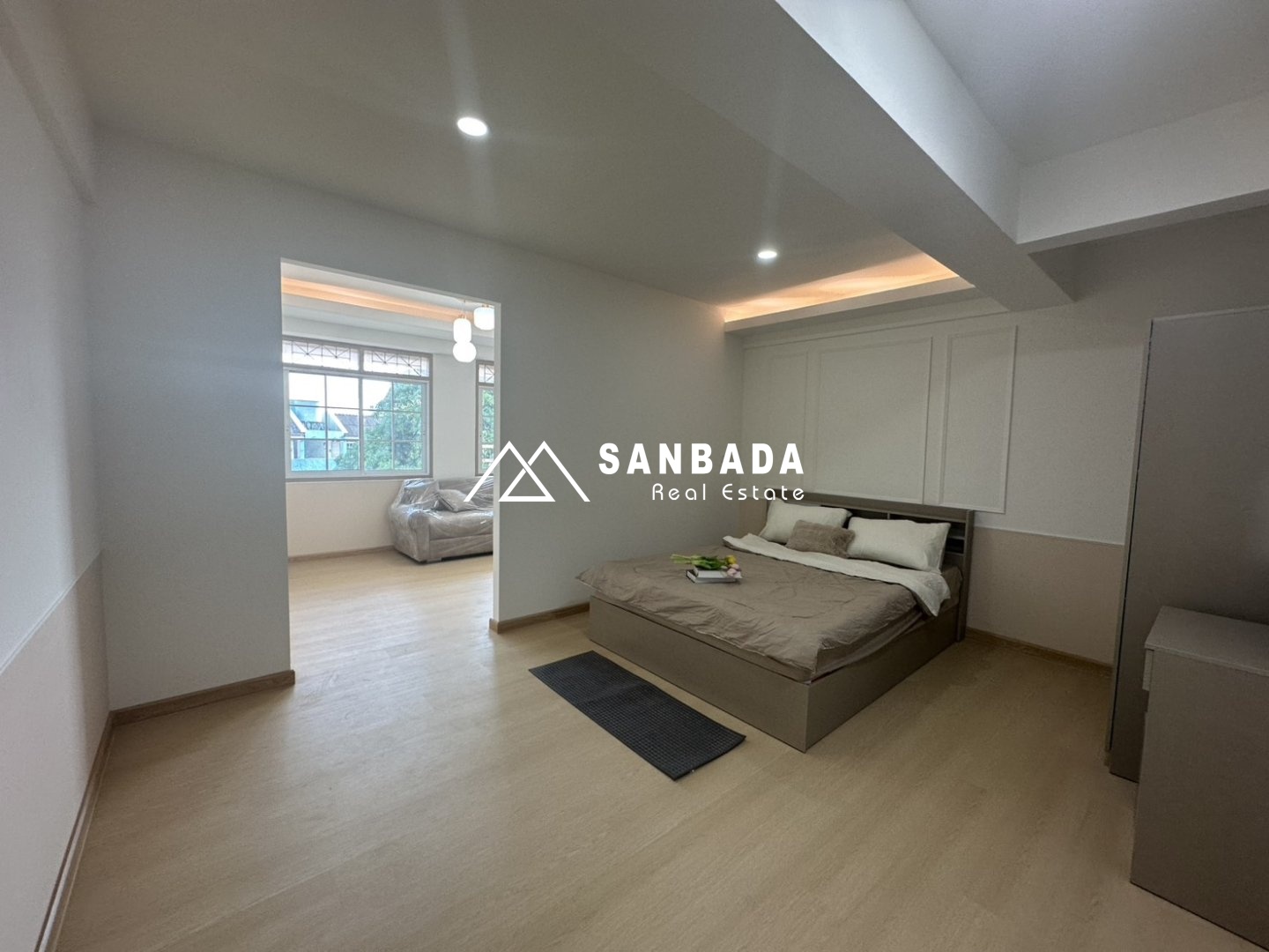 Condo for rent, Phanthep Condo Town, Khao Rang, Wichit | Corner unit, fully furnished.